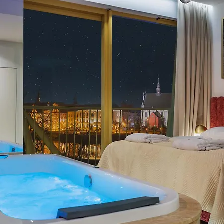 Z Jacuzzi I Widokiem Na Odre - Boulevard Drobnera Apart Otel Wroclaw